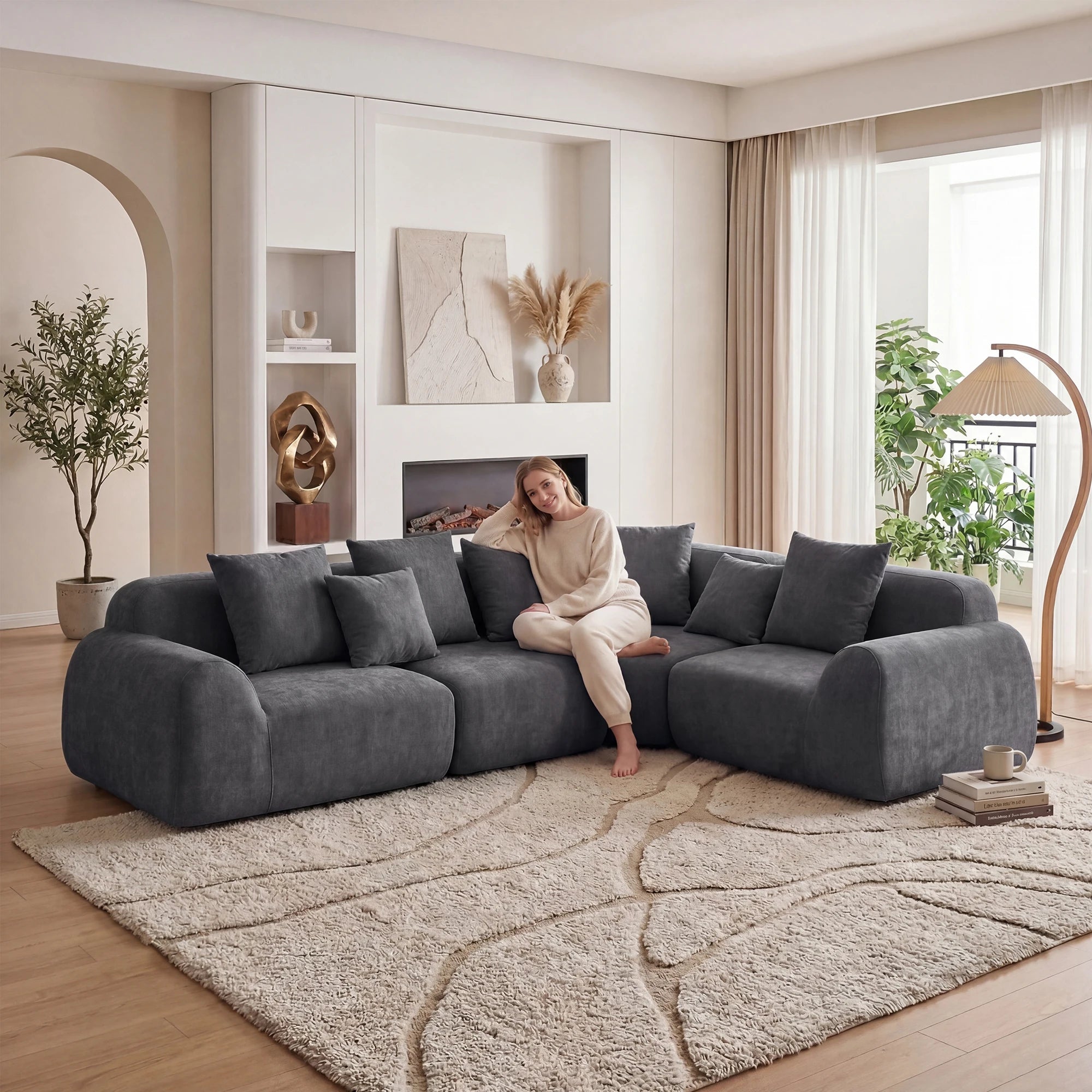 Sable Curved L-Shape Sectional