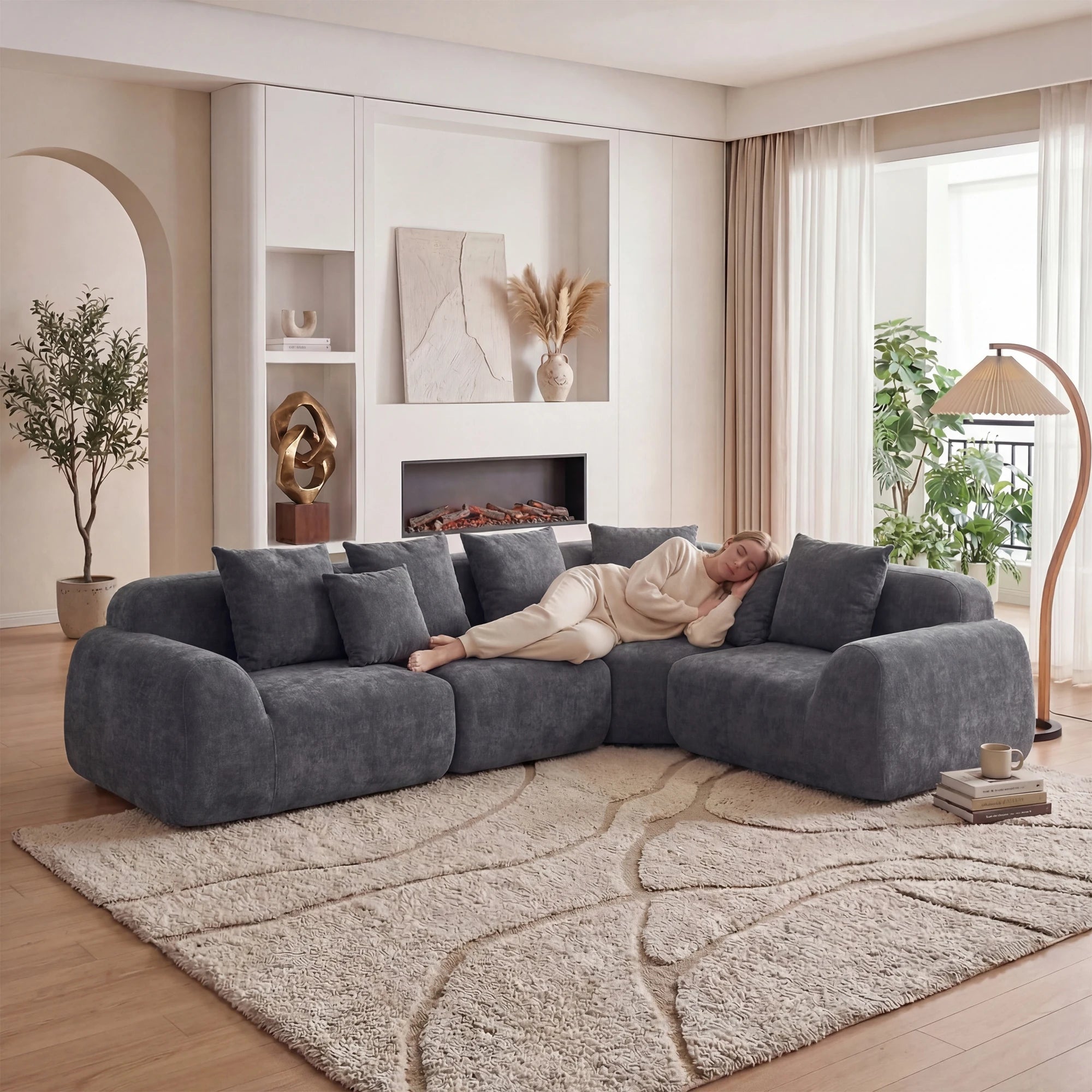 Sable Curved L-Shape Sectional
