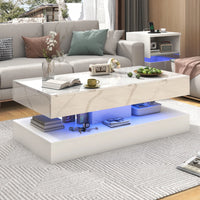 NoirGlow LED Coffee Table